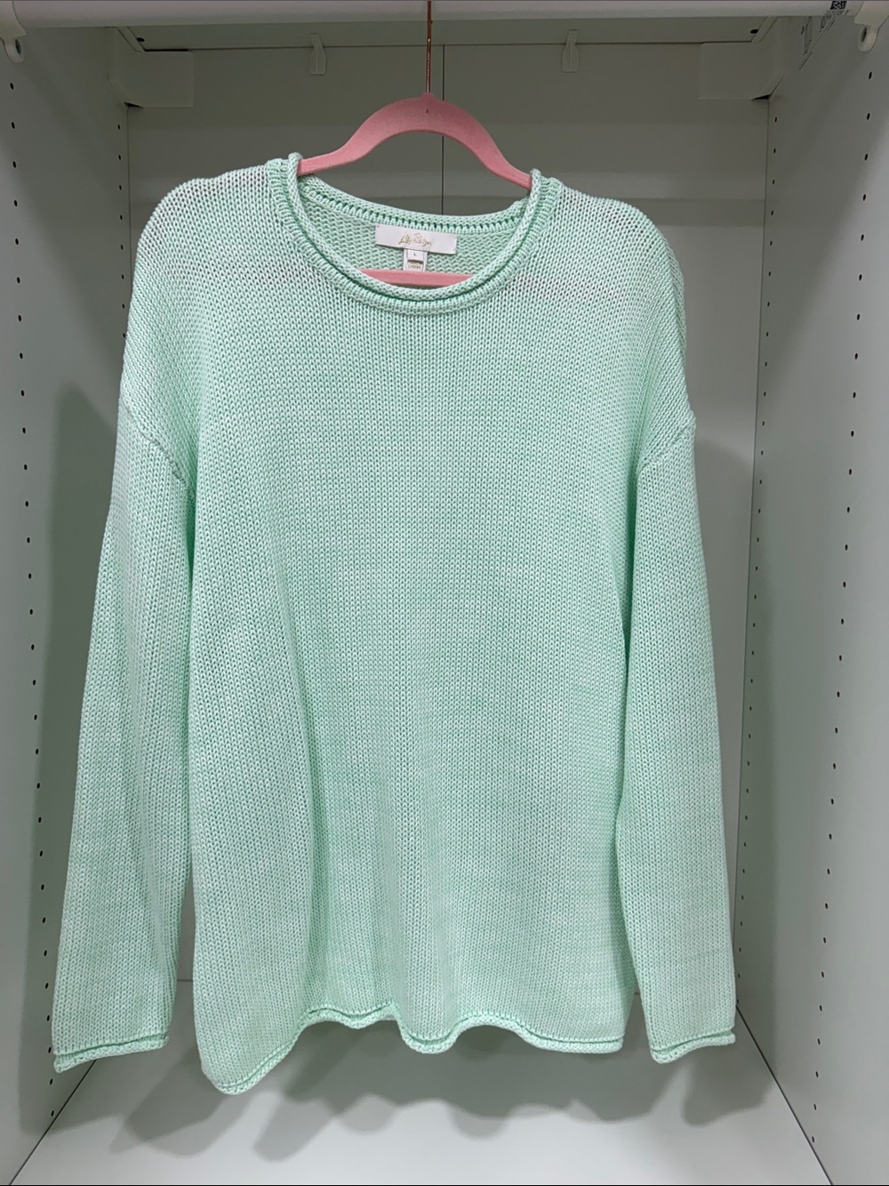 Lilly Pulitzer Pastel Mint Crewneck Pullover